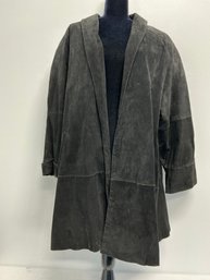 Allison Woods Black Suede Coat