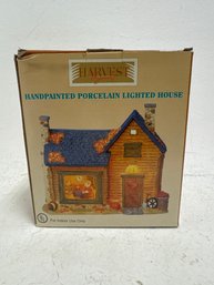 Harvest Hand Painted Porcelain Lighted House