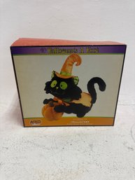 Cracker Barrel Halloween's A Hoot Animated Cat Plush.