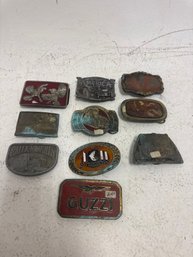 Lot Of 10 Antique Belt  Buckles