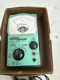 Grass Instrument VOM Vintage Analog Multimeter And A System Tester.