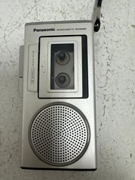 A Panasonic RN-104 Microcassette Recorder.