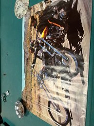 1985 Easy Rider Poster Peter Fonda And Dennis Hopper