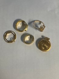 Lot Of 5 Misc Jewelry