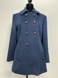 Womens Wool Double Breasted Coat Missing Buttons No Tag For Size