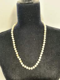 Vintage Beaded Necklace White/off White Color