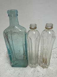 Lot Of 3 Vintage Bottles