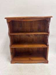 Mid-century Mastercraft Pine Two-shelf Low Bookcase.