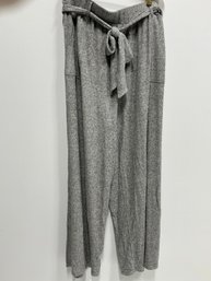 Lauren Conrad Grey Knit Pants With Bottom Slits Size XL New With Tags (v)