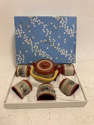 Japanese Kyusu Style Teapot And Cup Set