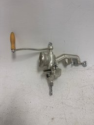 Vintage Hand-crank Meat Grinder.