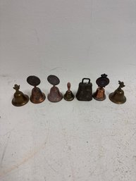 Lot Of 7 Brass Bells