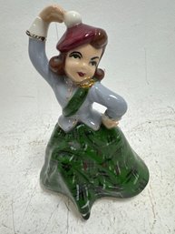Vintage Art Deco Porcelain Figurine Of A Scottish Dancer
