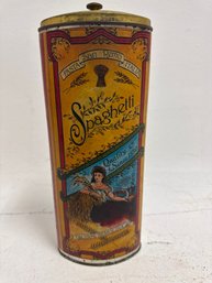 Vintage San Remo Italia Spaghetti Advertising Tin