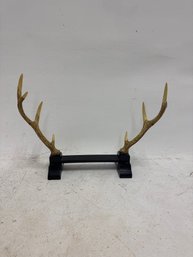 Japanese-style Antler Sword Stand, Also Known As A Katana Kake. The Stand Is Designed To Display One Or More S