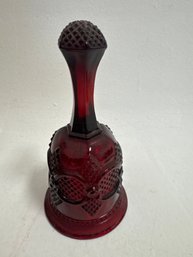 Avon 1876 Cape Cod Collection Ruby Red Glass Hostess Or Dinner Bell