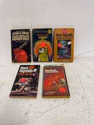 Collection Of Vintage Science Fiction Paperback Novels.