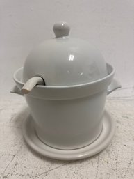 Vintage Campbell's Soup Tureen With A Lid And A Ladle. It Was Made In 1993 By Westwood International