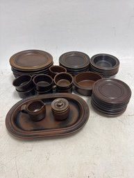 Collection Of Arabia Of Finland 'Ruska' Stoneware Dinnerware, Designed By Ulla Procop In The 1960s.