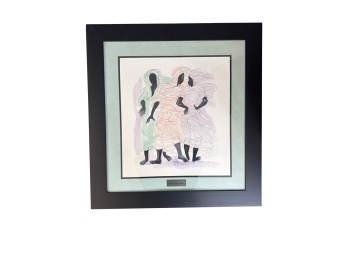 Framed Art Print Is Titled 'red Rose Ii' By Artist Rosalind McGary