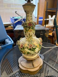 Vintage Italian Capodimonte-style Porcelain Table Lamp