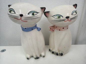 Vintage 1958 Holt Howard Cozy Kitten Siamese Cat Salt And Pepper Shakers-Japan