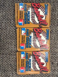 Three Sealed 1987 Donruss Baseball Wax Packs