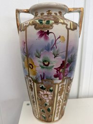 Vintage Japanese Hand-painted Porcelain Vase