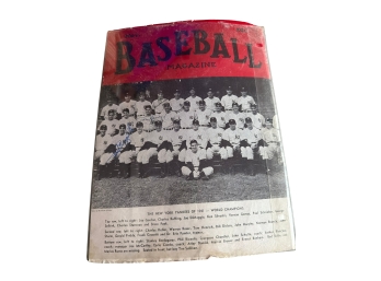 Vintage Baseball Magazine Featuring The 1941 Champion N Y Yankees On The Cover With Signatures