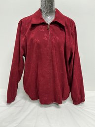 Alfred Dunner Zip Up Jacket Size 16W