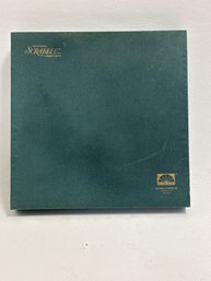 A Vintage 1977 Scrabble Deluxe Edition Manufactured By Selchow & Righter.