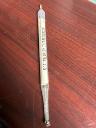 Vintage Glass Floating Dairy Thermometer, Designed To Measure The Temperature Of Milk Or Cream In A Vat Or Tan