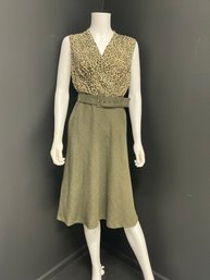 Evan Picone Size 12 Beautiful Belted Dress