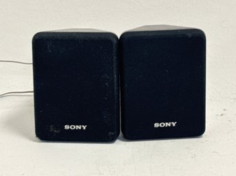 A Pair Of Sony SS-SR10 Surround Sound Satellite Speakers