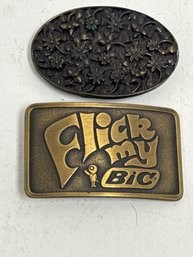 Pair Of Vintage Belt Buckle