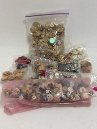 Large Lot If Antique Buttons
