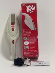 A Dirt Devil Quick Power 7.2V Cordless Hand Vac