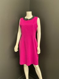 Tamari Dress With Neckline Embellishments Size 14