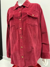 Sonoma Jean Company, Snap Front Shirt Style Jacket, Corduroy Size 1X