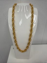 Vintage Napier Gold-tone Rope Chain Necklace