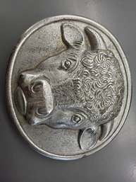 Vintage 1975 Malcolm Hereford Cows Cocktails Belt Buckle