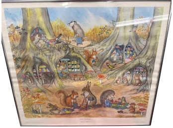 Whimsical Illustration Titled 'going Shopping' Created By Renowned English Children's Author Molly Brett