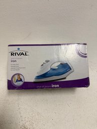Rival Brand 'Shot Of Steam' Iron, A Small Appliance Designed For Pressing Wrinkles Out Of Fabrics