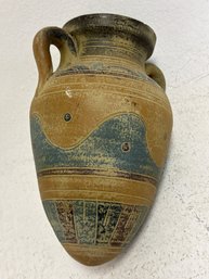 Vintage River Junction Pottery Works Earthenware Jug Vase, Known For Its Primitive, Rustic Style With Handmade