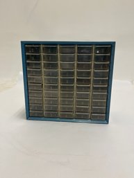 Vintage 60 Drawer Akro Mils Metal Parts Storage Cabinet