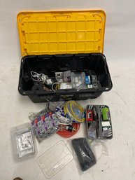 Bin Full Of Electrical Stuff