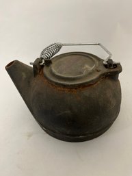 Vintage Cast Iron Tea Kettle