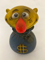 VTG 1971 PLAY PAL PLASTIC MR MONEY BAGS CHARACTER BANK