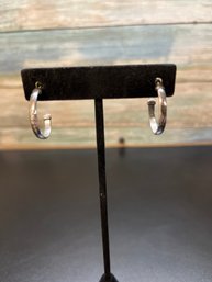 Guess Silver Plated Hoops