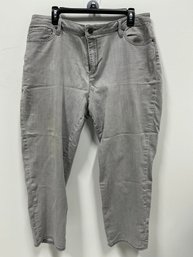 Woman Signature Fit, Boyfriend, Gray Jeans, Size 18